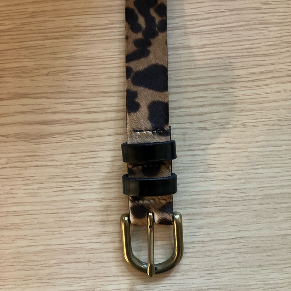 J.Crew Animal Hair Print Belt